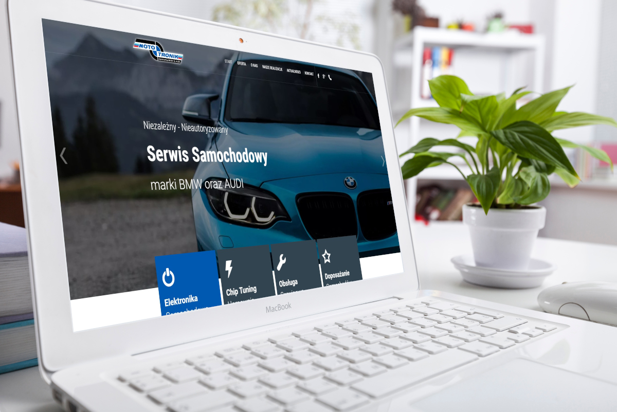 strona internetowa strona dla elektronika samochodowego