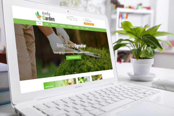 Strona internetowa dla firmy ogrodniczej w Niemczech