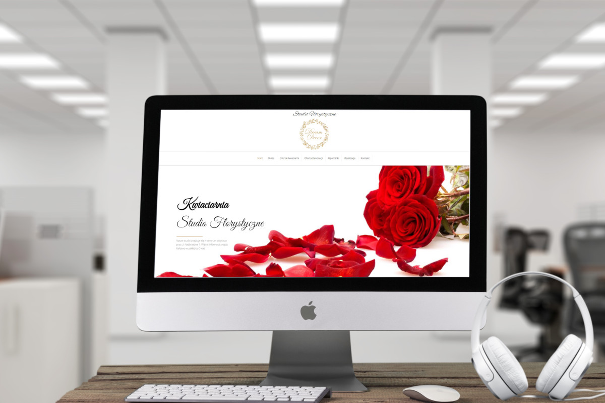 strona internetowa dla kwiaciarni