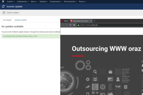 Aktualizacja systemu CMS w marcu – Joomla 3.9.4