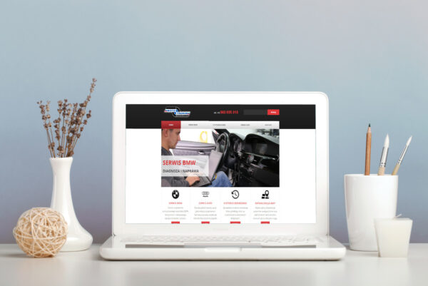 Strona www dla elektronika samochodowego z Żabna