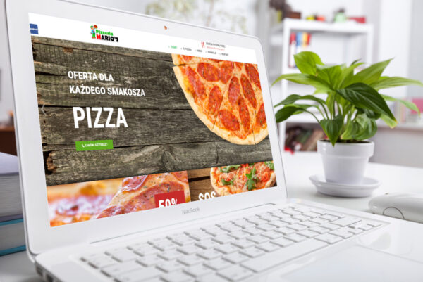 Strona internetowa pizzeri z Lędzin