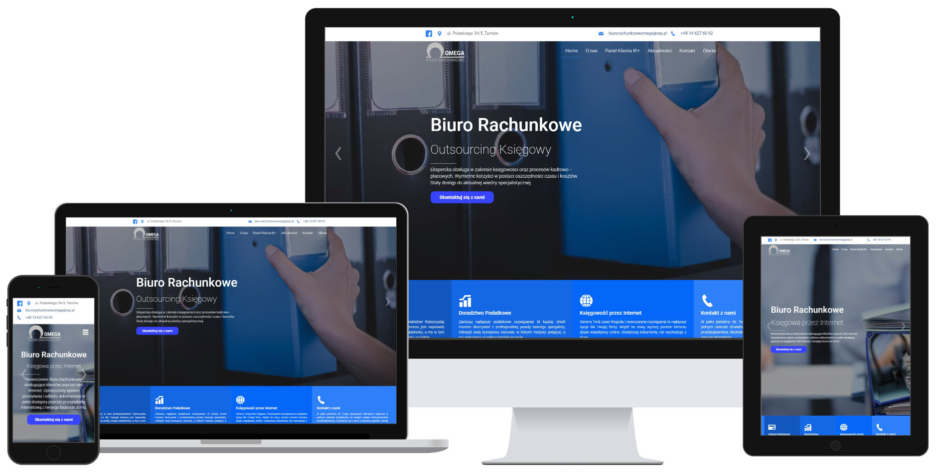 Strona www biura rachunkowego Omega Tarnów 2 Strona www biura rachunkowego
