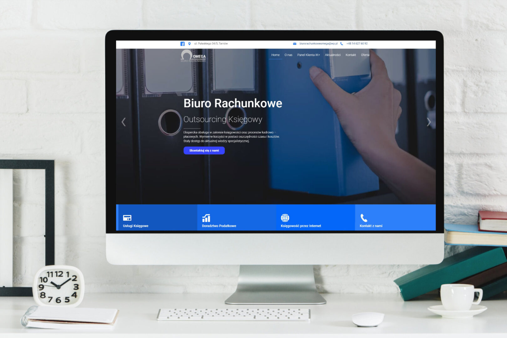 Strona www biura rachunkowego Omega Tarnów 1 Strona internetowa biura rachunkowego