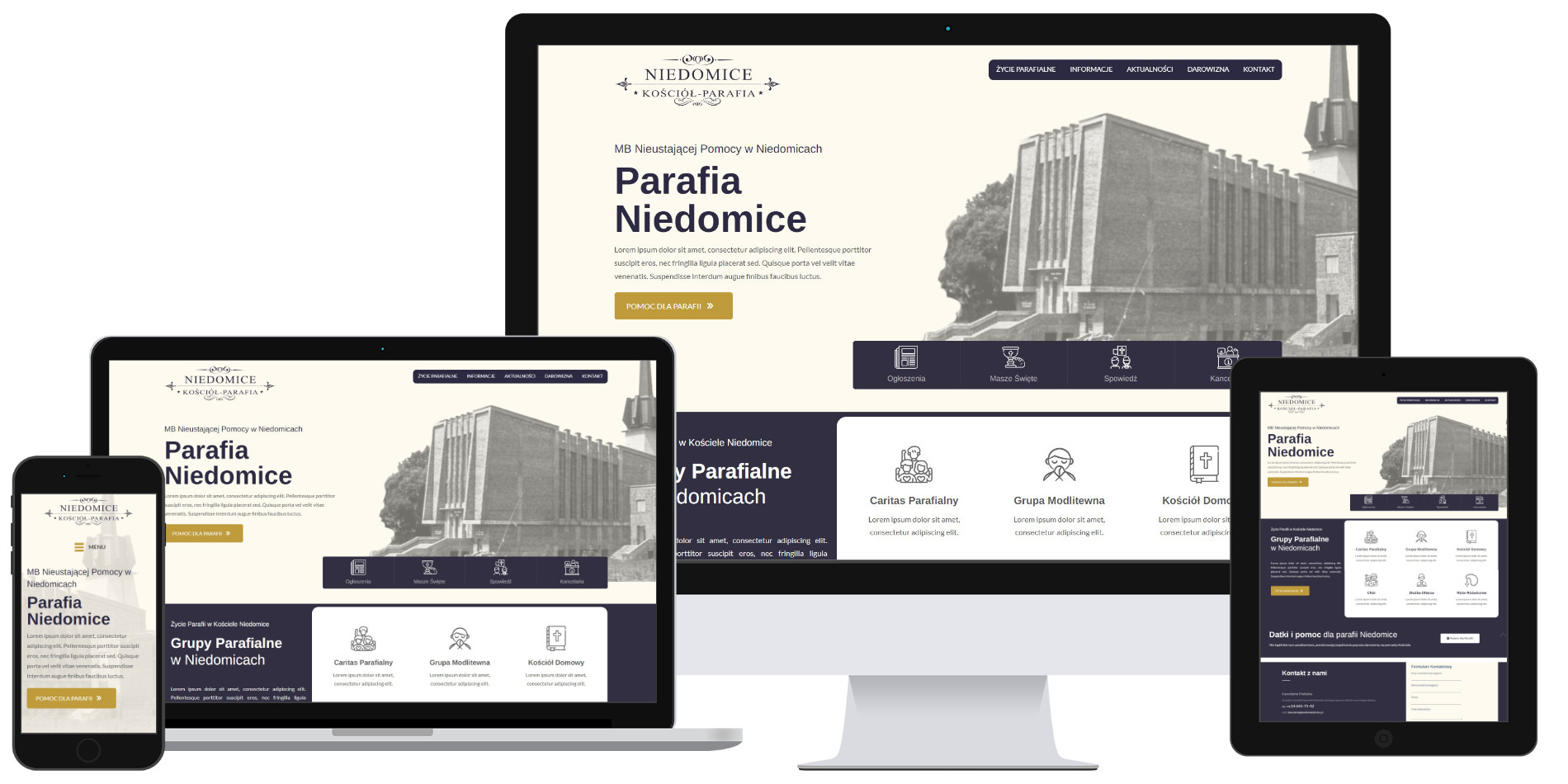 Strona internetowa dla parafii