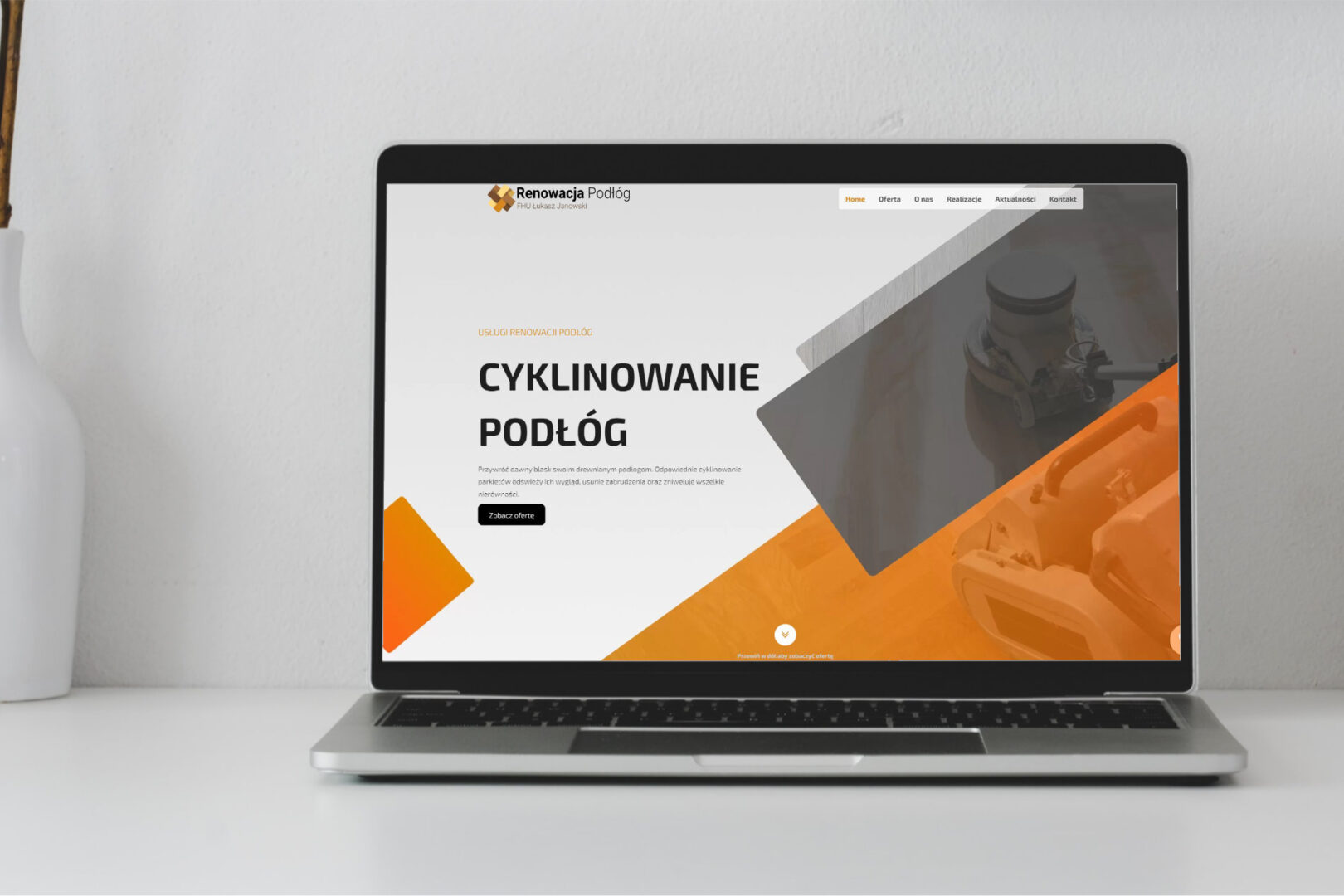 Strona internetowa renowacji podłóg Warszawa