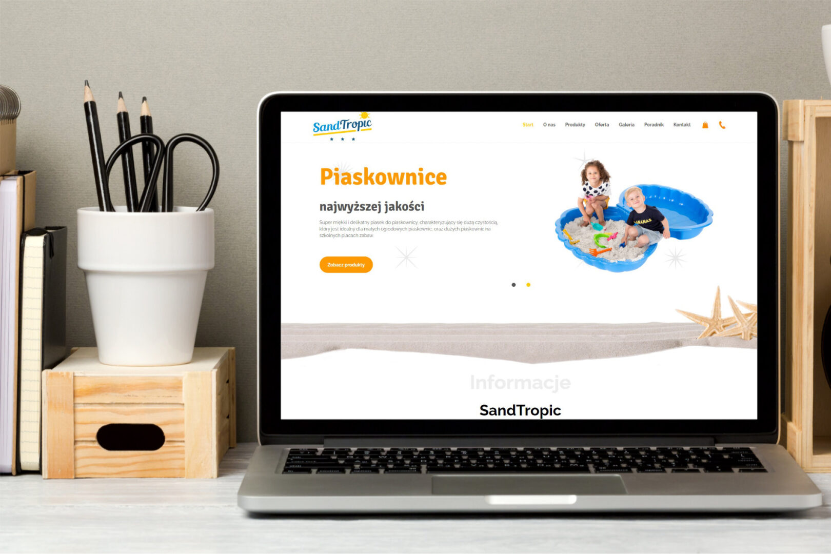 Strona www dla producenta piaskownic Sand Tropic 1 Strona www dla producenta piaskownic