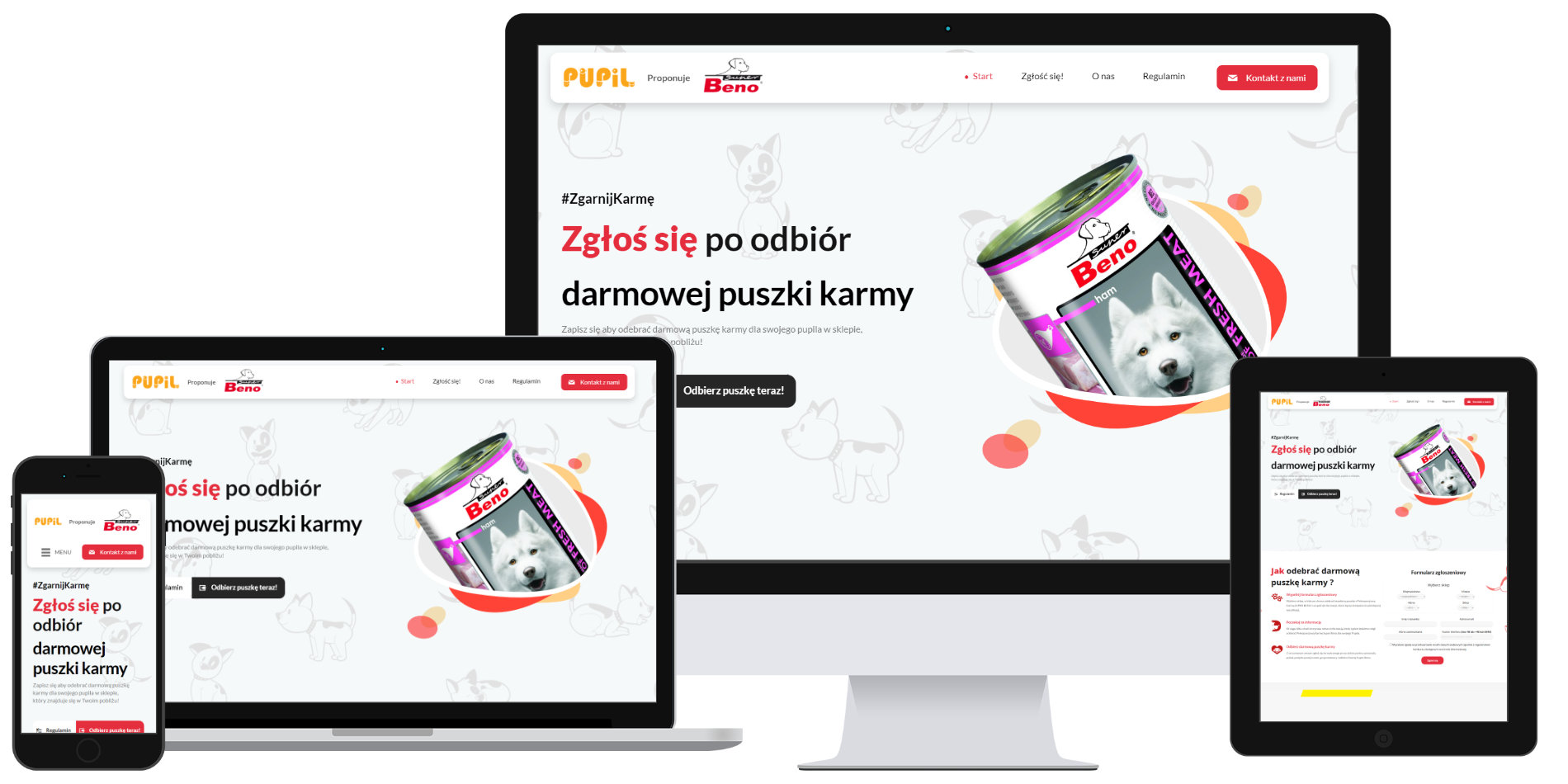 Landing page konkursowy