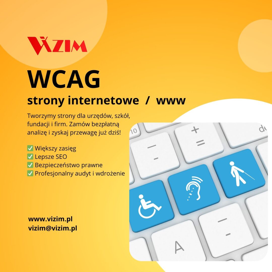 Projektowanie i tworzenie stron zgodnych z WCAG - strony WCAG 1 Projektowanie i tworzenie stron zgodnych z WCAG