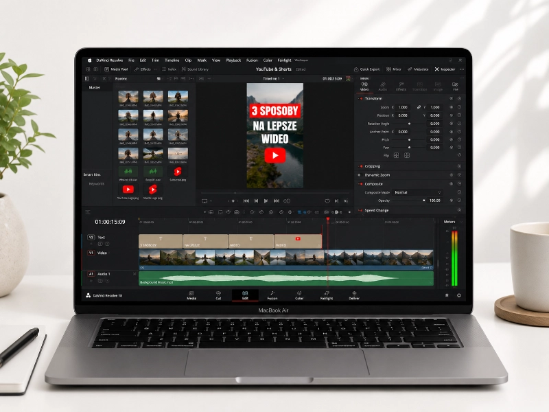 Montaż filmów na YouTube i Shorts
